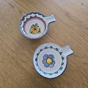 Hand Painted Capodimonte Porcelain Trinket Box Cherubs Gold Trim *